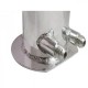  Aluminum 2.5 LITRE TWIN DOME FUEL SWIRL POT SURGE TANK