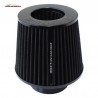 AEROFLOW ΦΙΛΤΡΟ ΑΕΡΟΣ (Φ76)Universal Tapered 3" Clamp-On Filter - Black - 5 in H x 6 in Base OD x 4.724 in Top OD